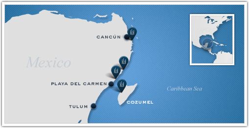 Leading Hotels of the World_Riviera Maya Map
