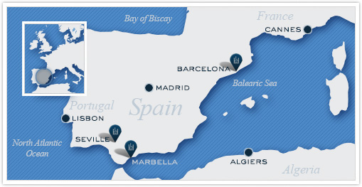 Leading Hotels of the World_Spain Map
