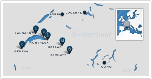 Leading Hotels of the World_Switzerland Map
